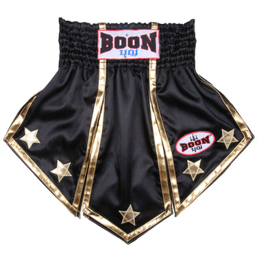 MT17BK Muay Thai Shorts BLACK GLADIATOR - BOON Sport